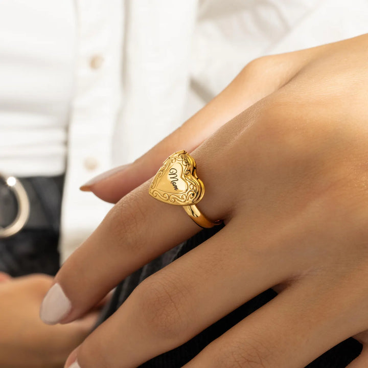 Heart Locket Ring model
