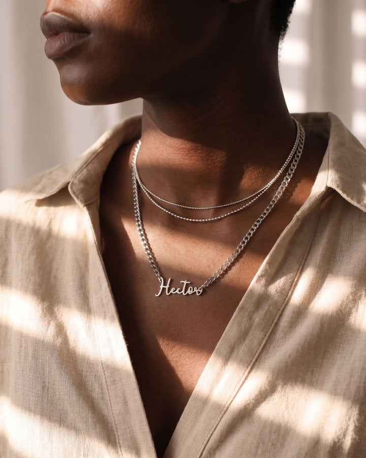 Samantha Name Necklace model