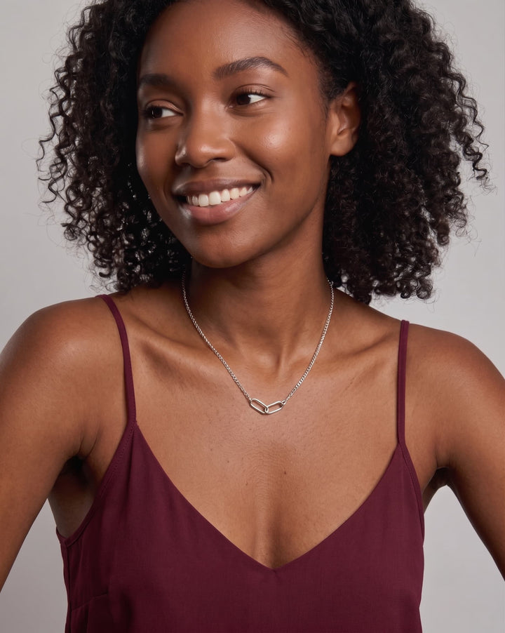 Infinity Necklaces model