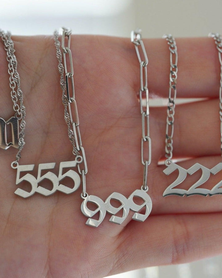 Angel Number Necklace model