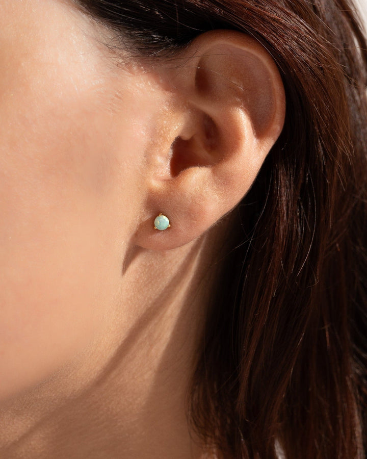 Dainty Opal Earrings model