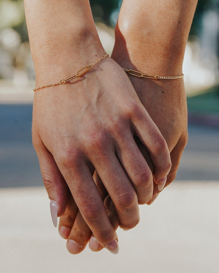 Couple Baby Curb Bracelet model
