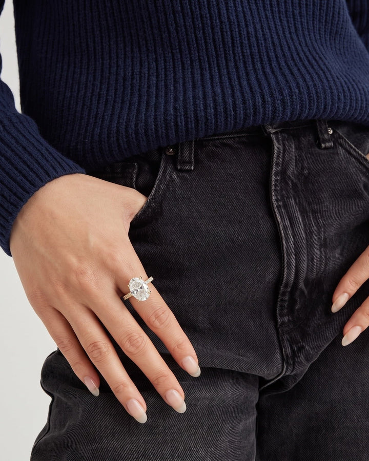 Oval Lab Grown Diamond Engagement Ring model
