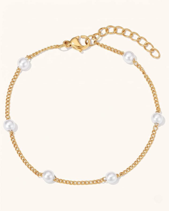 Satellite Pearl Chain Bracelet