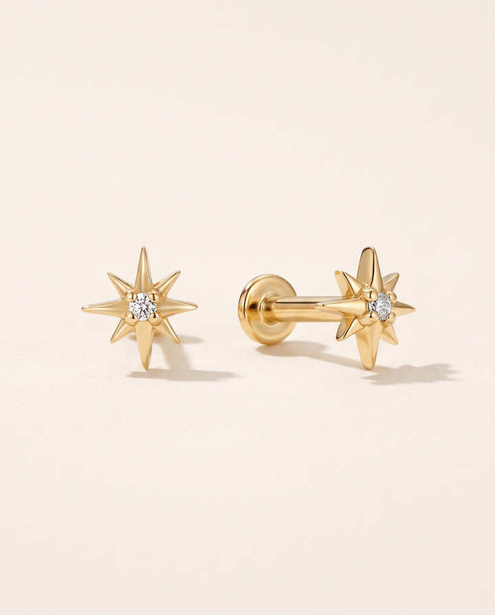 Daimond Mini Starburst Studs