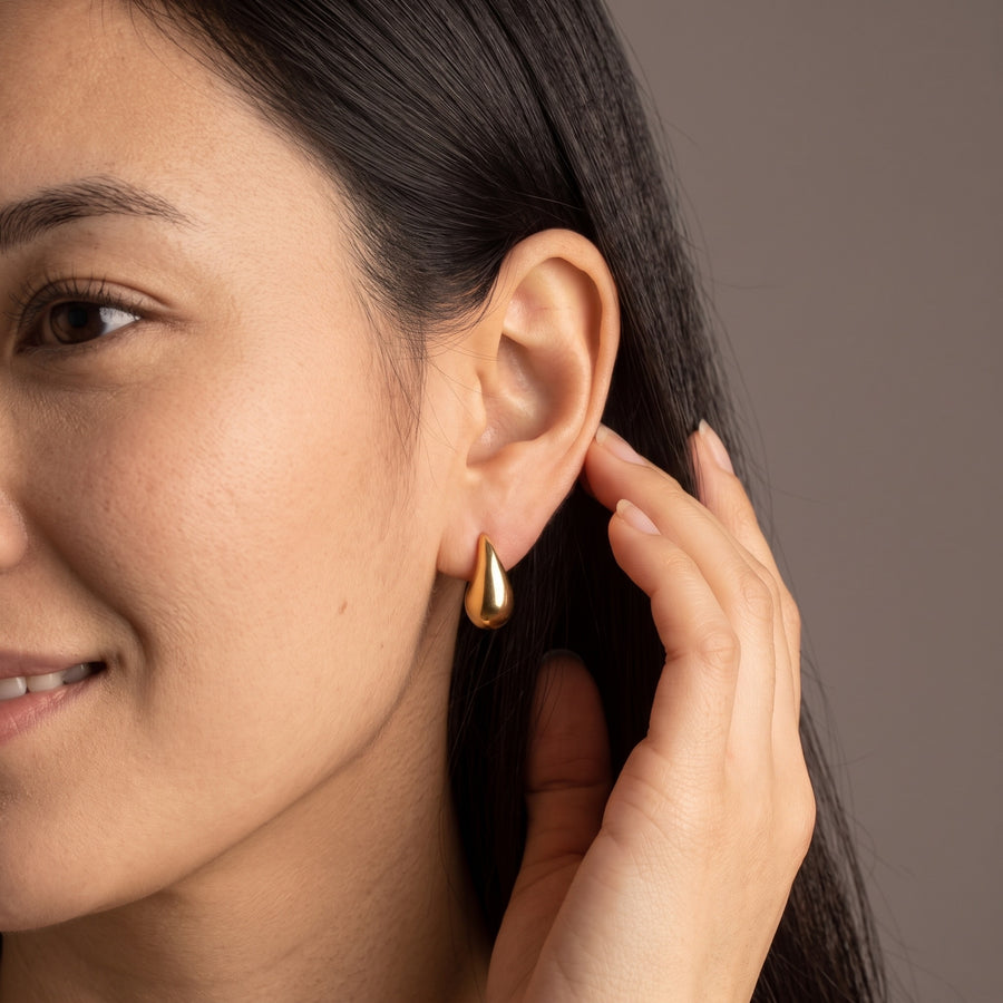 Teardrop Stud Earrings