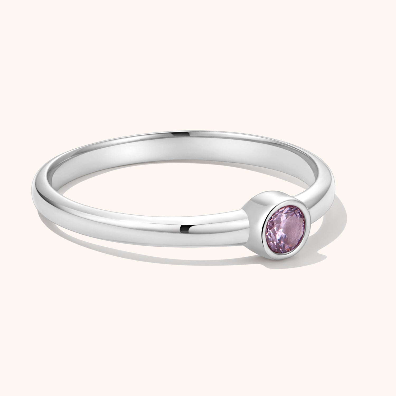 Birthstone Ring | 14k White Gold, Alexandrite
