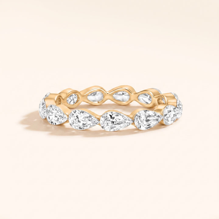 Pear Lab Grown Diamond Eternity Ring