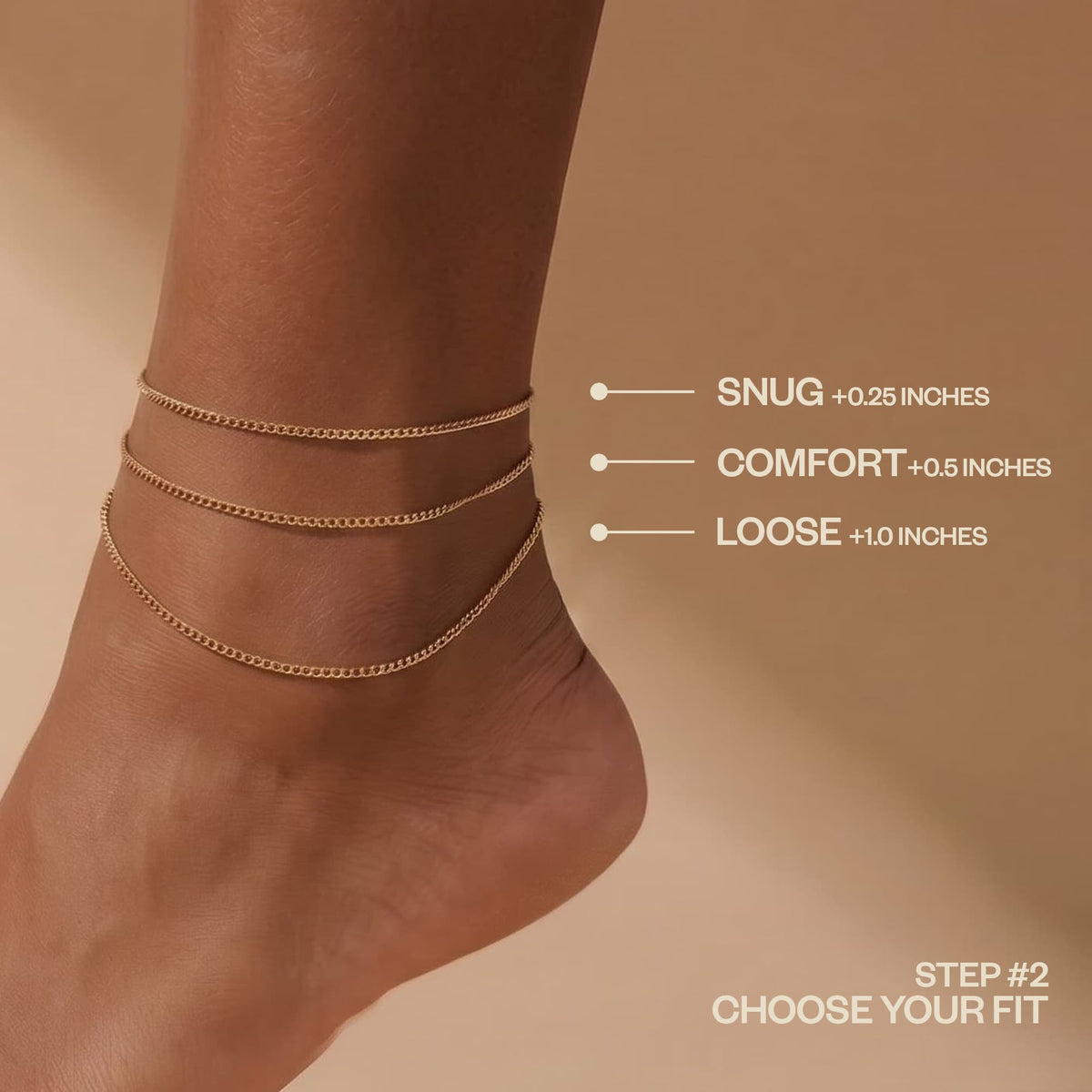 Anklet Size Guide