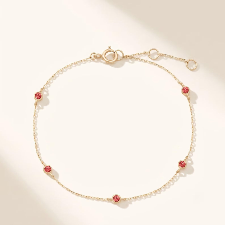Birthstone Bezel Bracelet