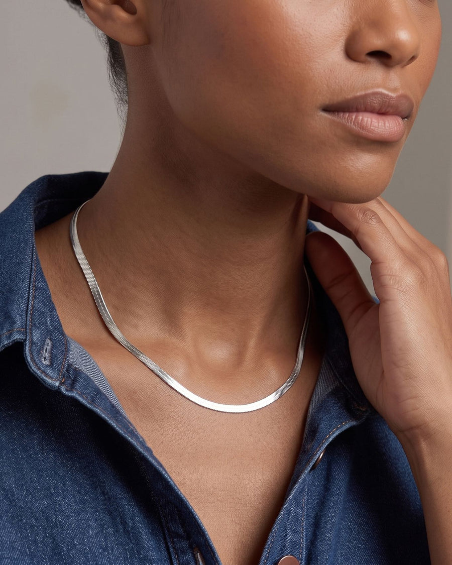 Herringbone Chain Necklace