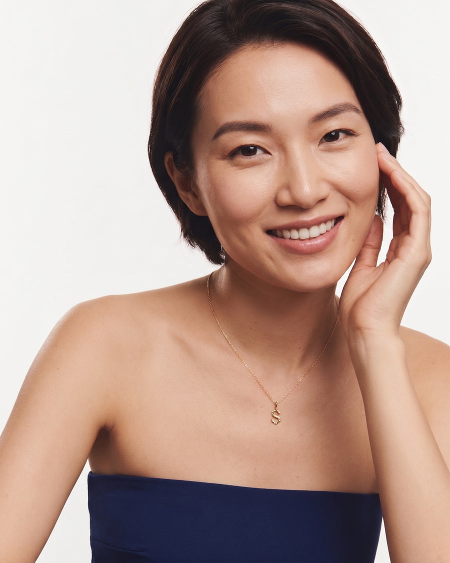 Lab Grown Diamond Letter Charm