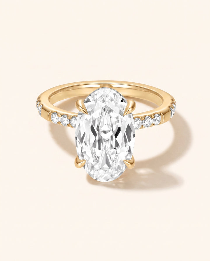 Oval Lab Grown Diamond Engagement Ring