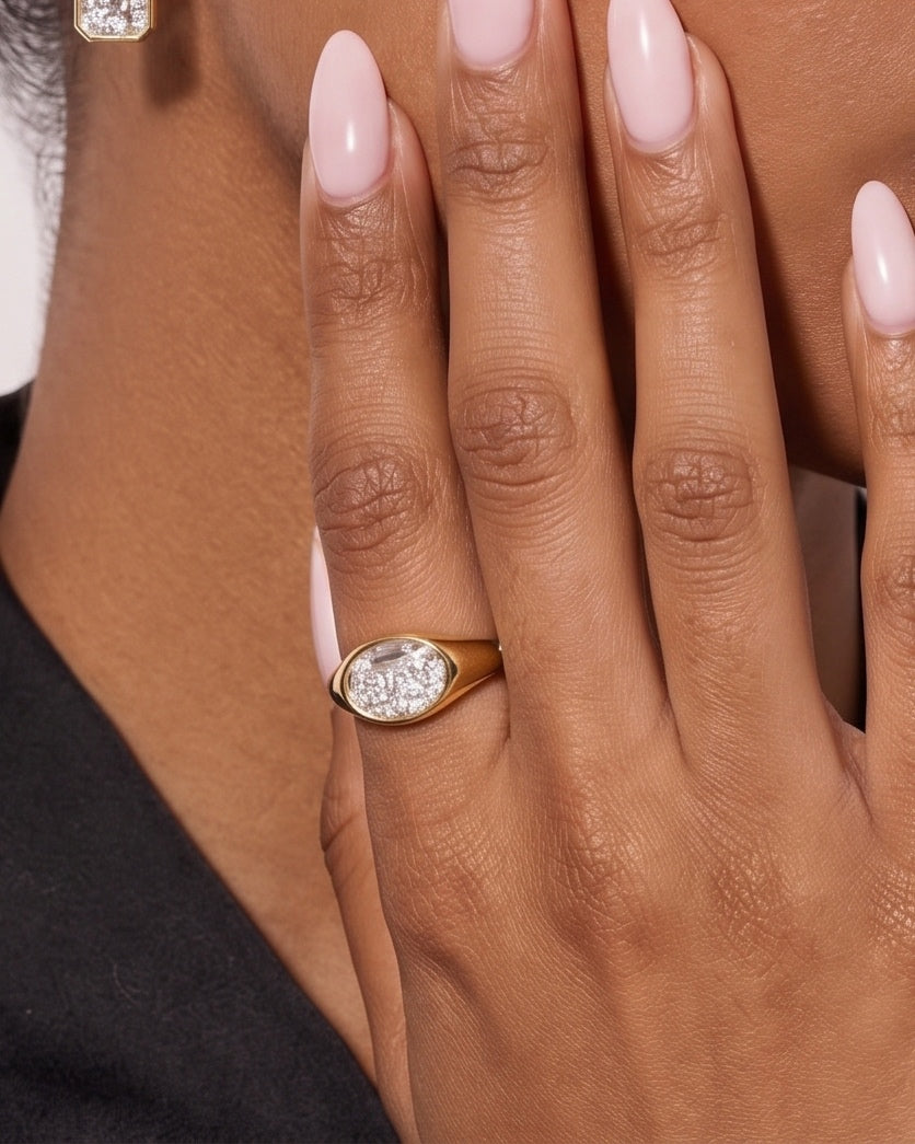Shaker Diamond Ring