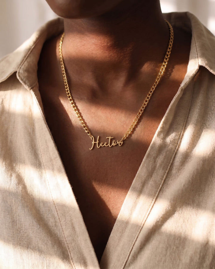 Samantha Name Necklace model
