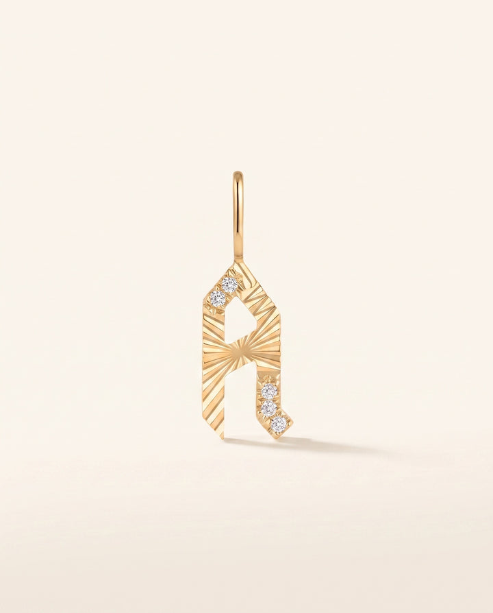 Lab Grown Diamond Letter Charm
