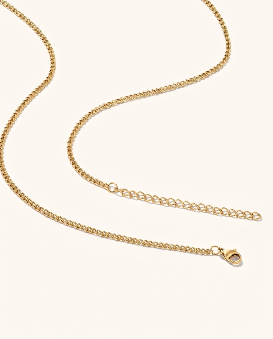 Medal Initial Necklace