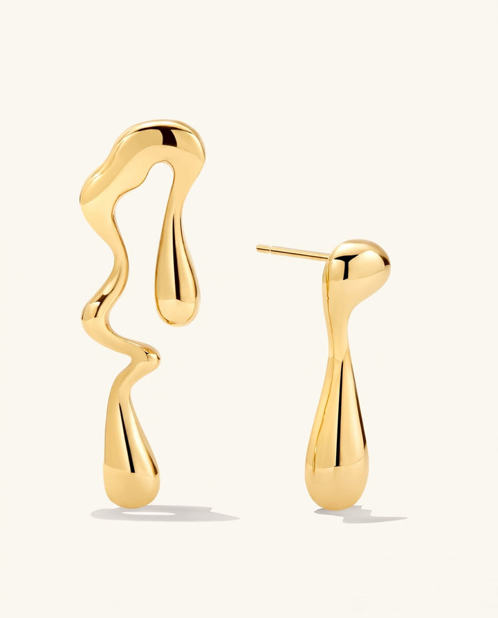Melted Gold Earrings