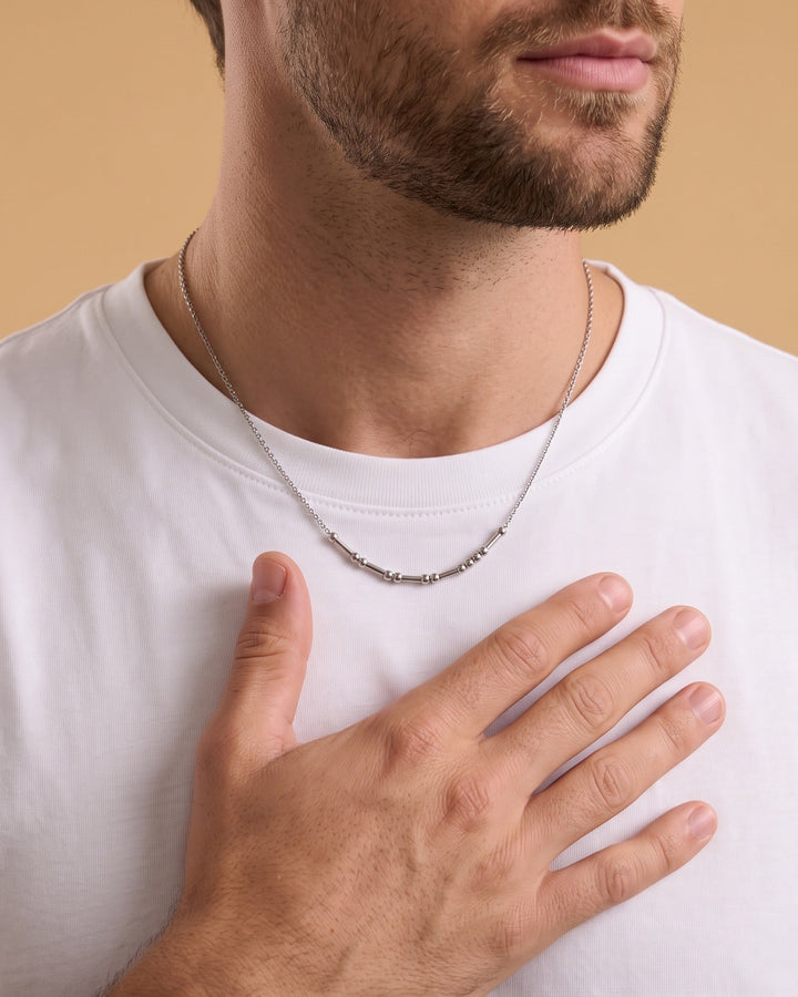 Morse Code Necklace model