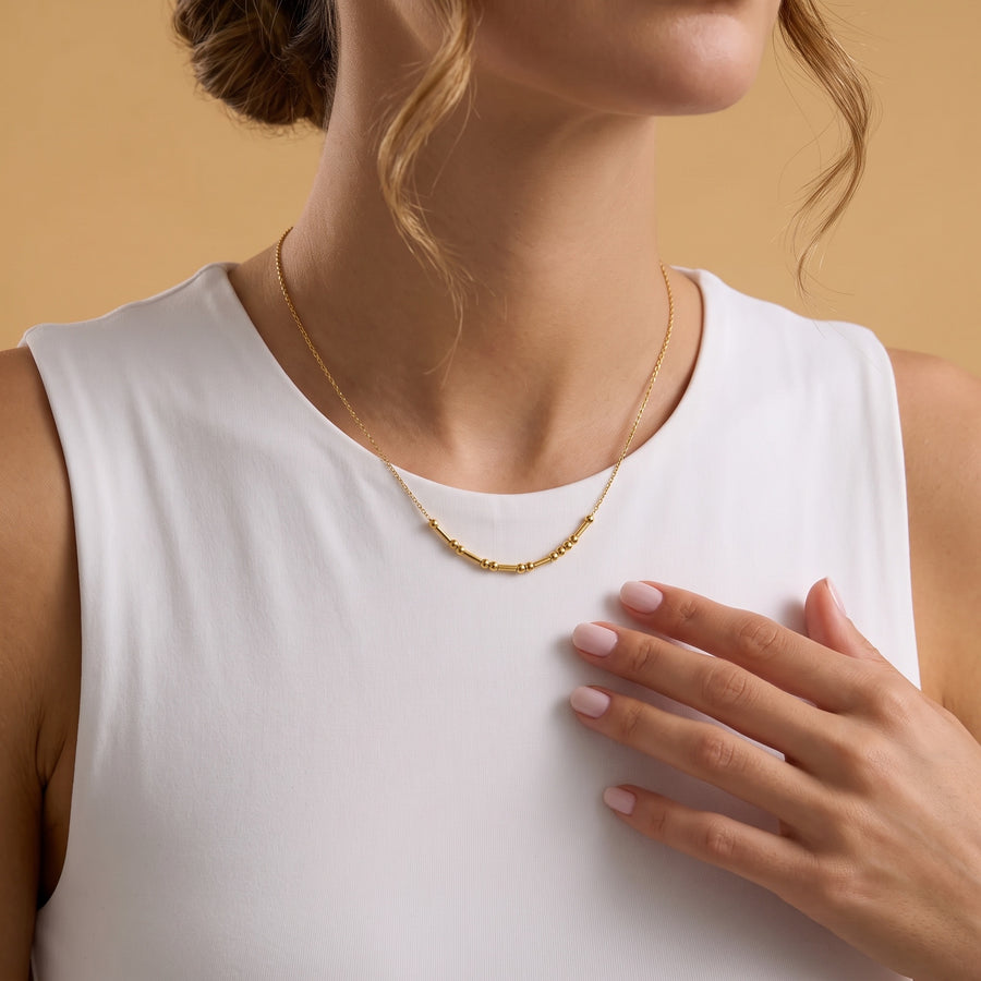 Morse Code Necklace