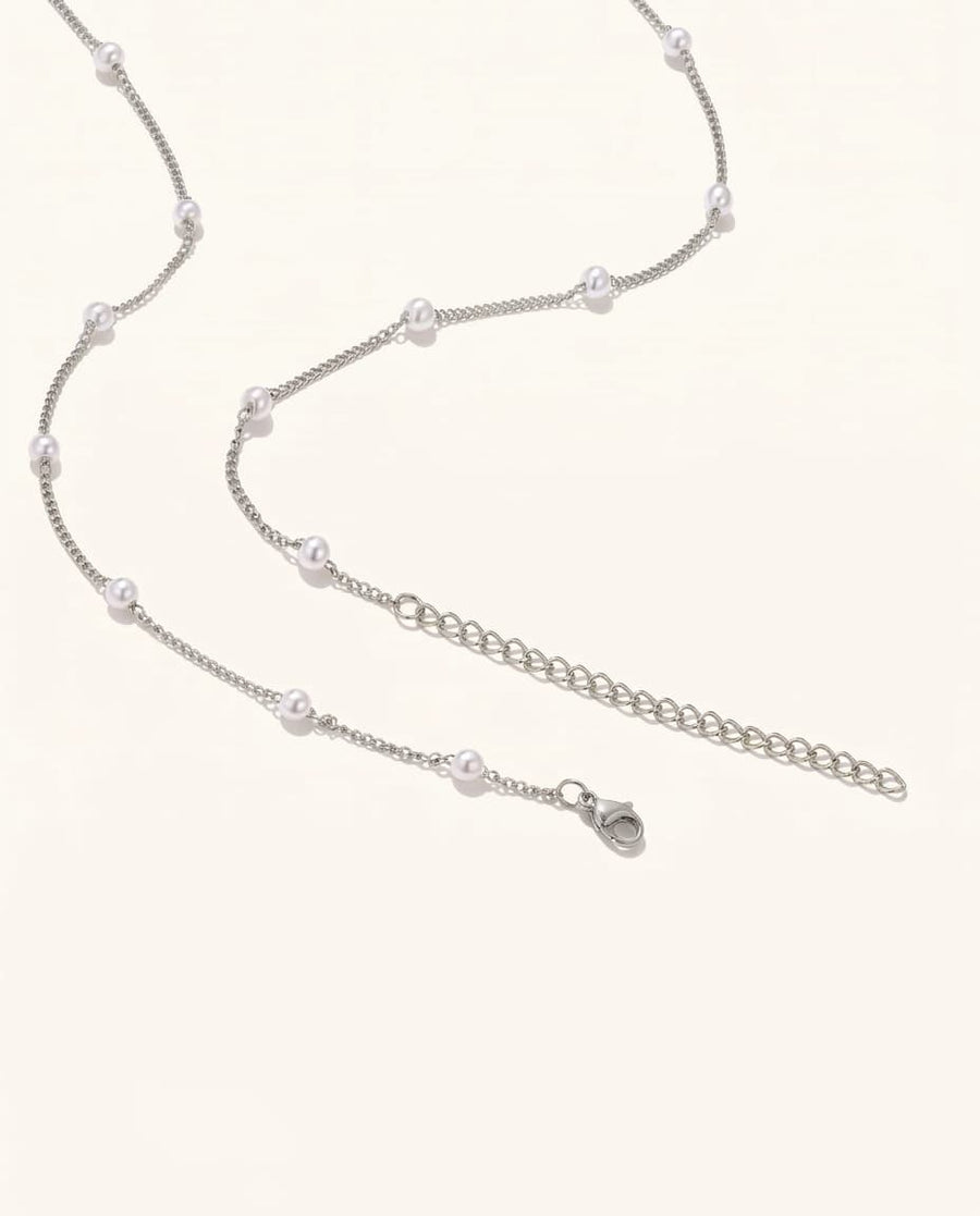 Mother of Pearl Initial Necklace
