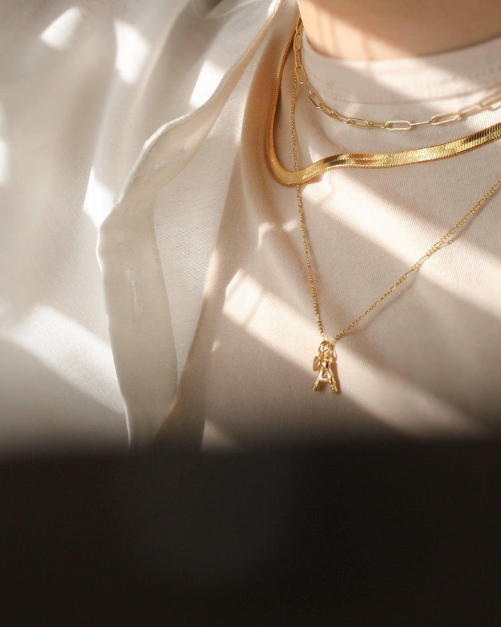 Herringbone Necklace model