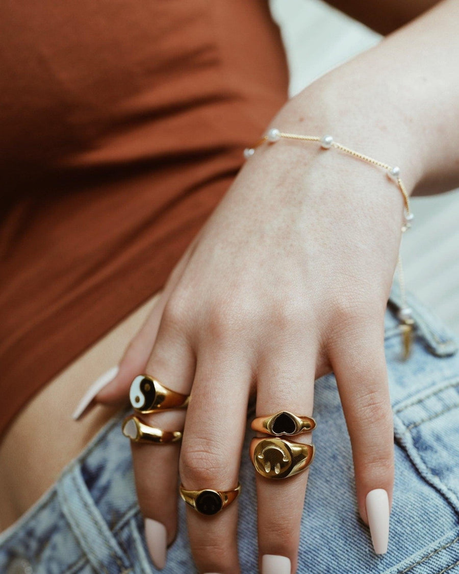 Satellite Pearl Chain Bracelet