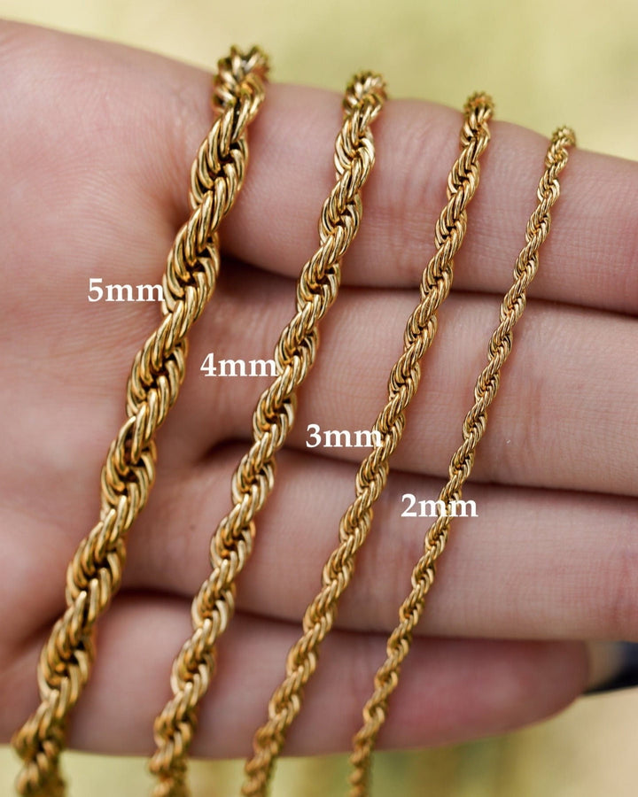 2mm Rope Chain Necklace model