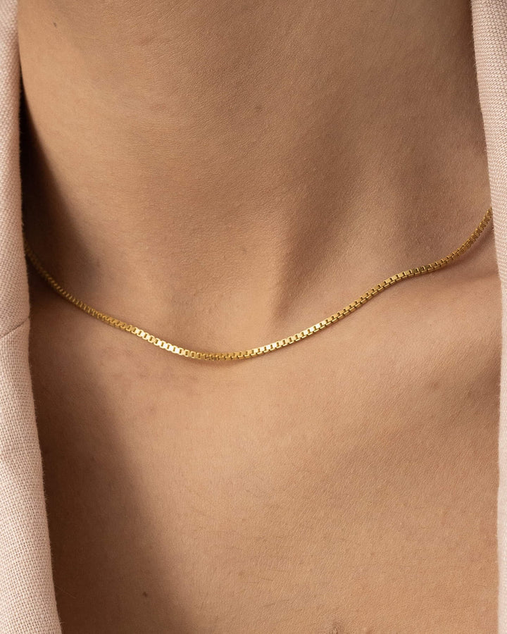 Box Chain Necklace model