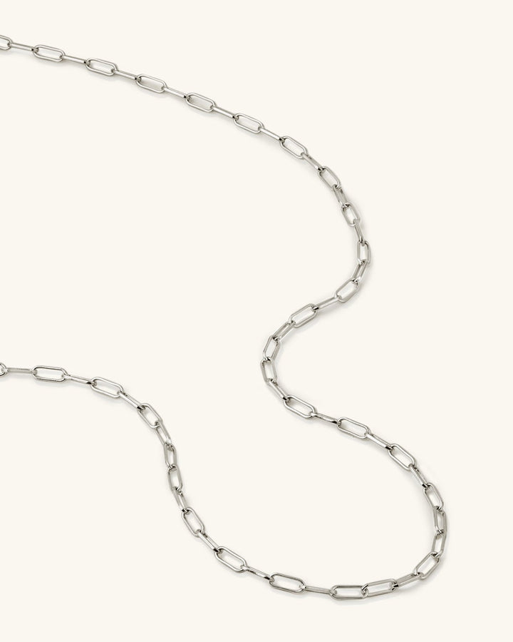 Paperclip Chain Necklace model