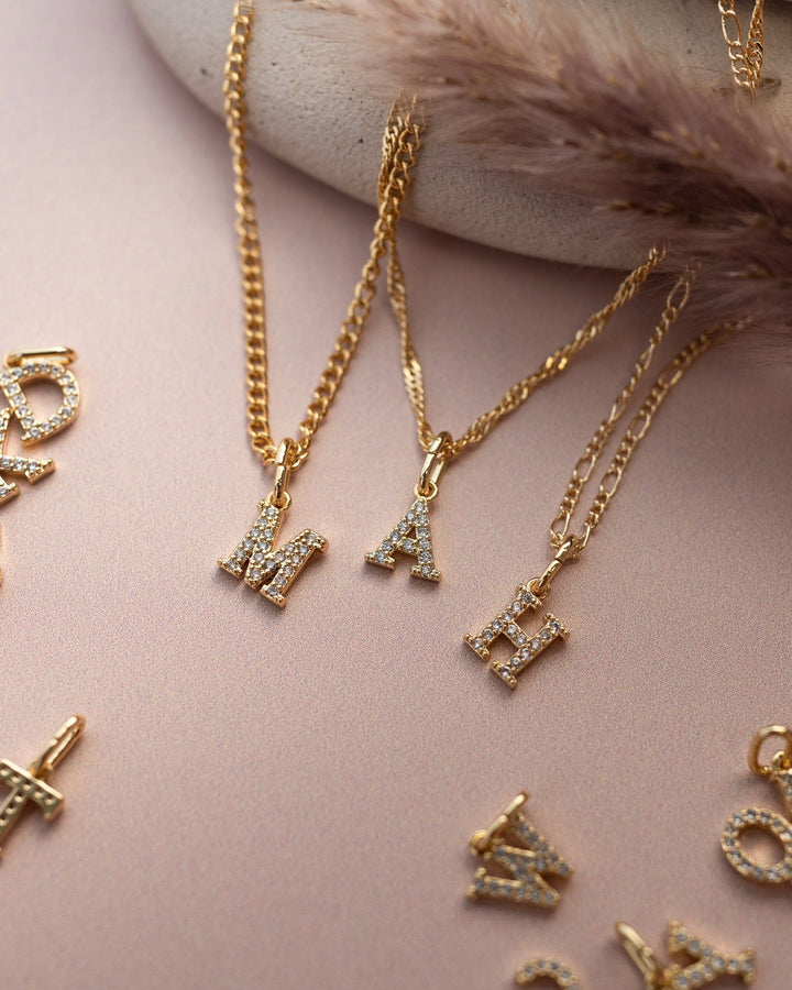 ADD ON Diamond Letter Charm model
