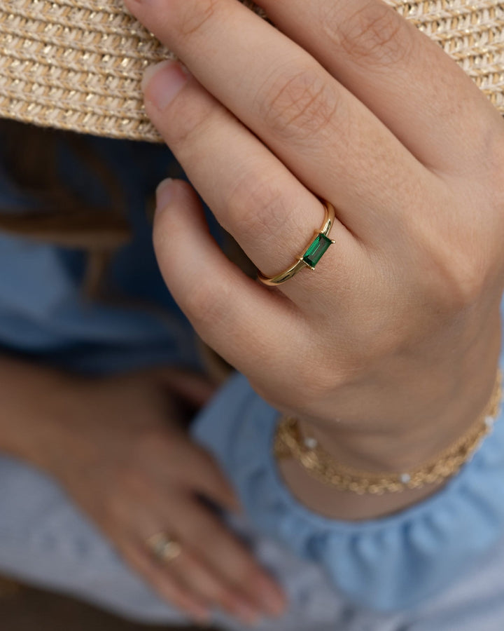 Baguette Birthstone Ring model