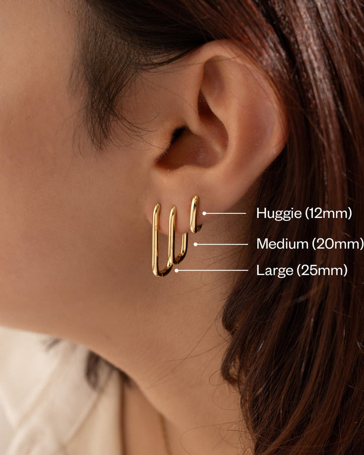 U Shaped Earrings model
