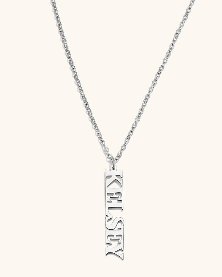 Vertical Name Necklace