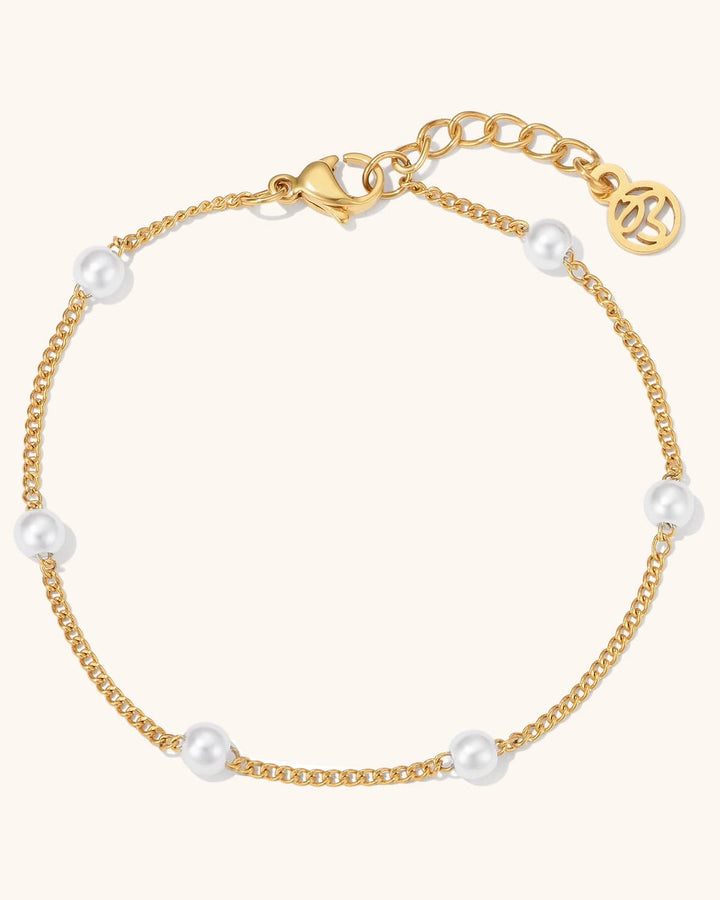 Satellite Pearl Chain Bracelet