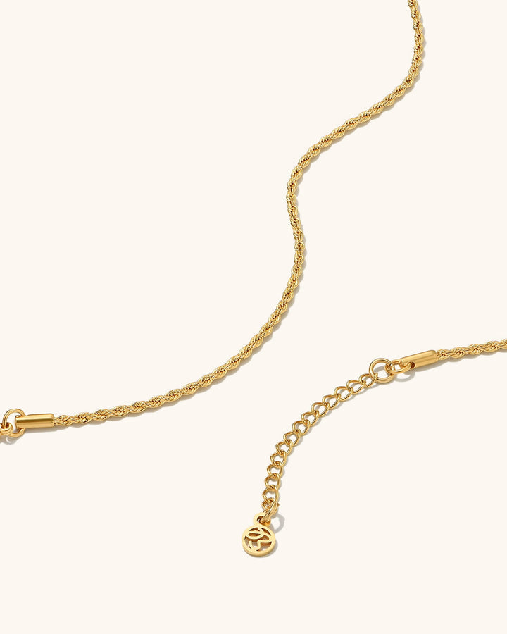 2mm Rope Chain Necklace model