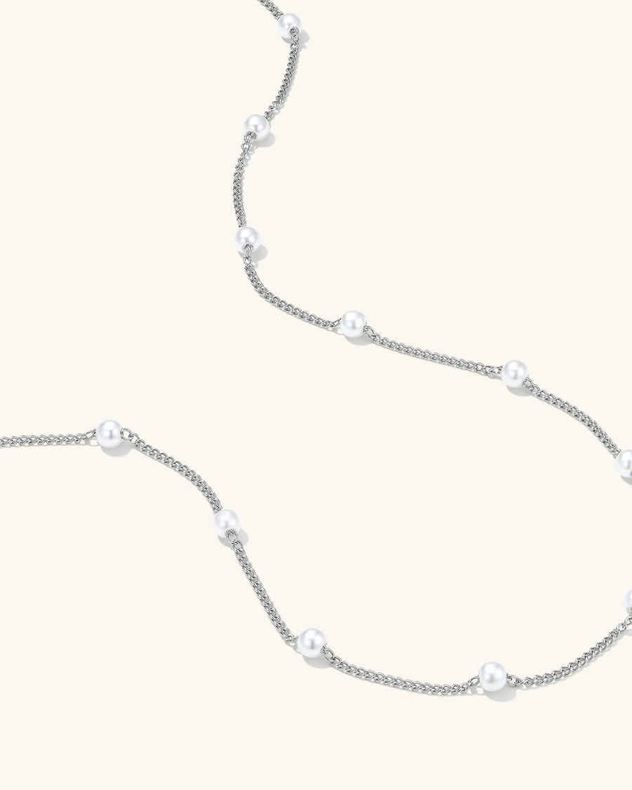 Satellite Pearl Chain Necklace