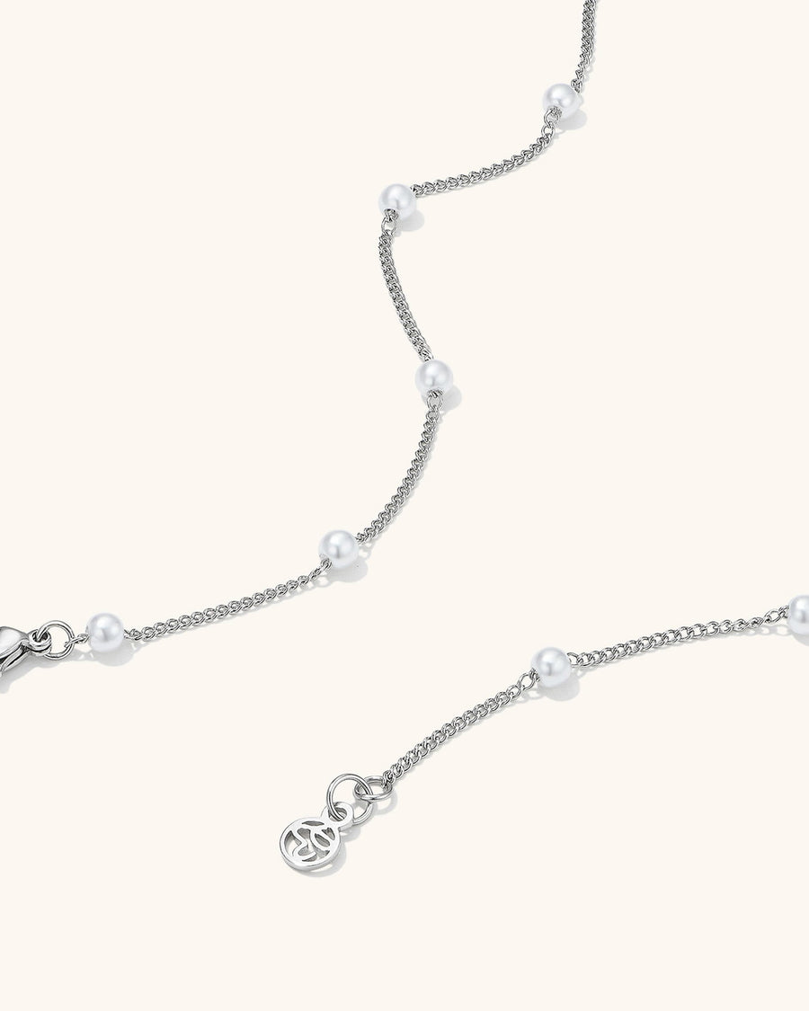Satellite Pearl Chain Necklace