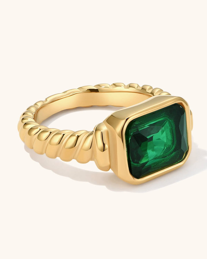 Twisted Signet Ring