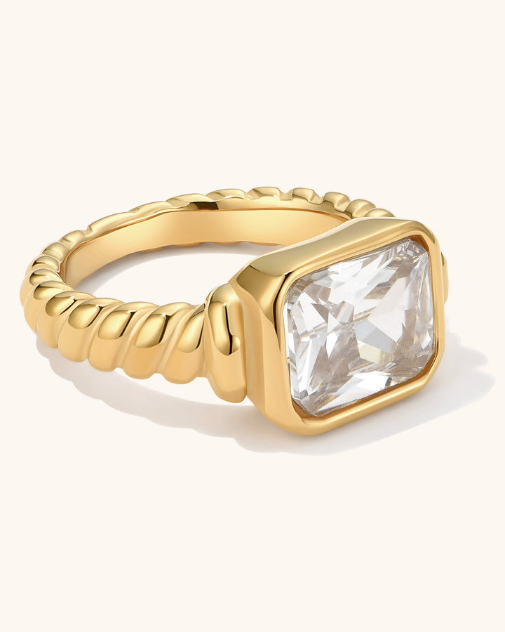 Twisted Signet Ring