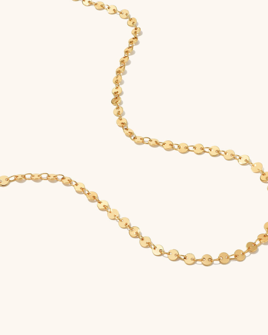 Gold Filled Disc Chain Necklace
