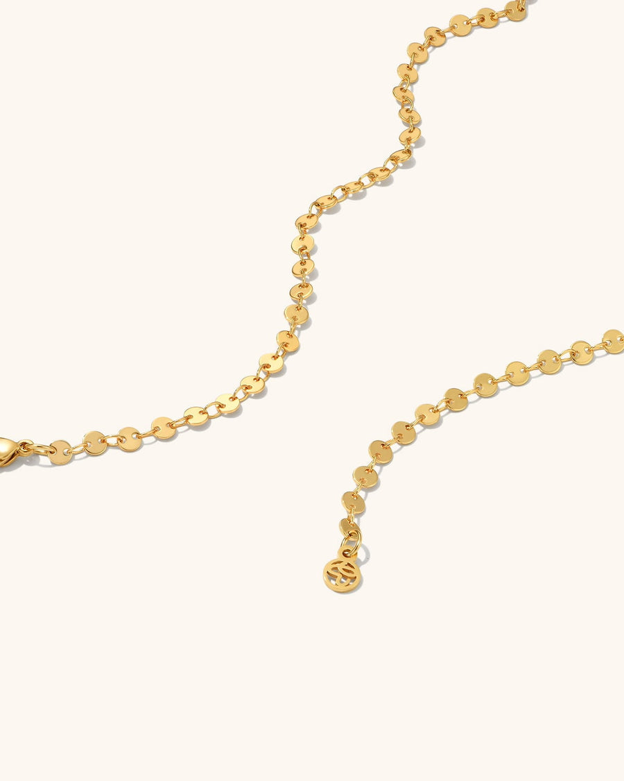Gold Filled Disc Chain Necklace