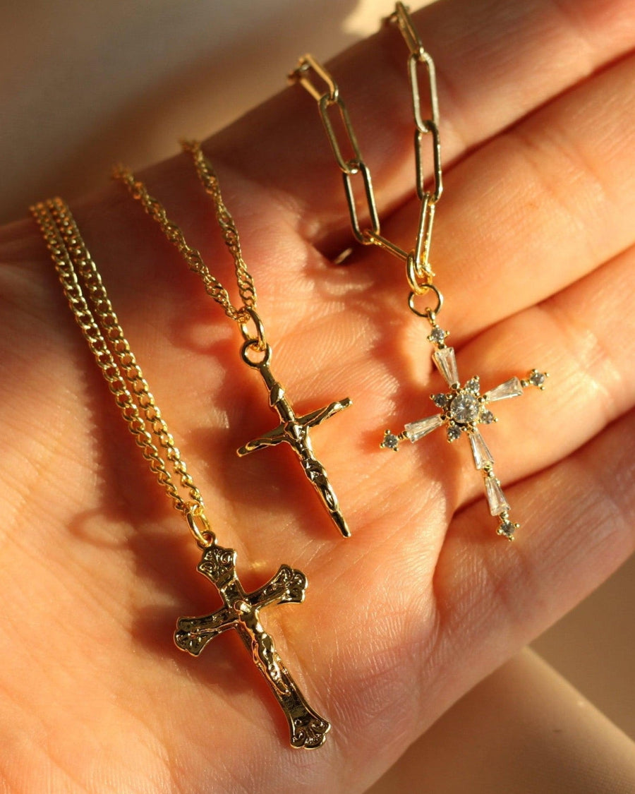 Pray Cross Necklace