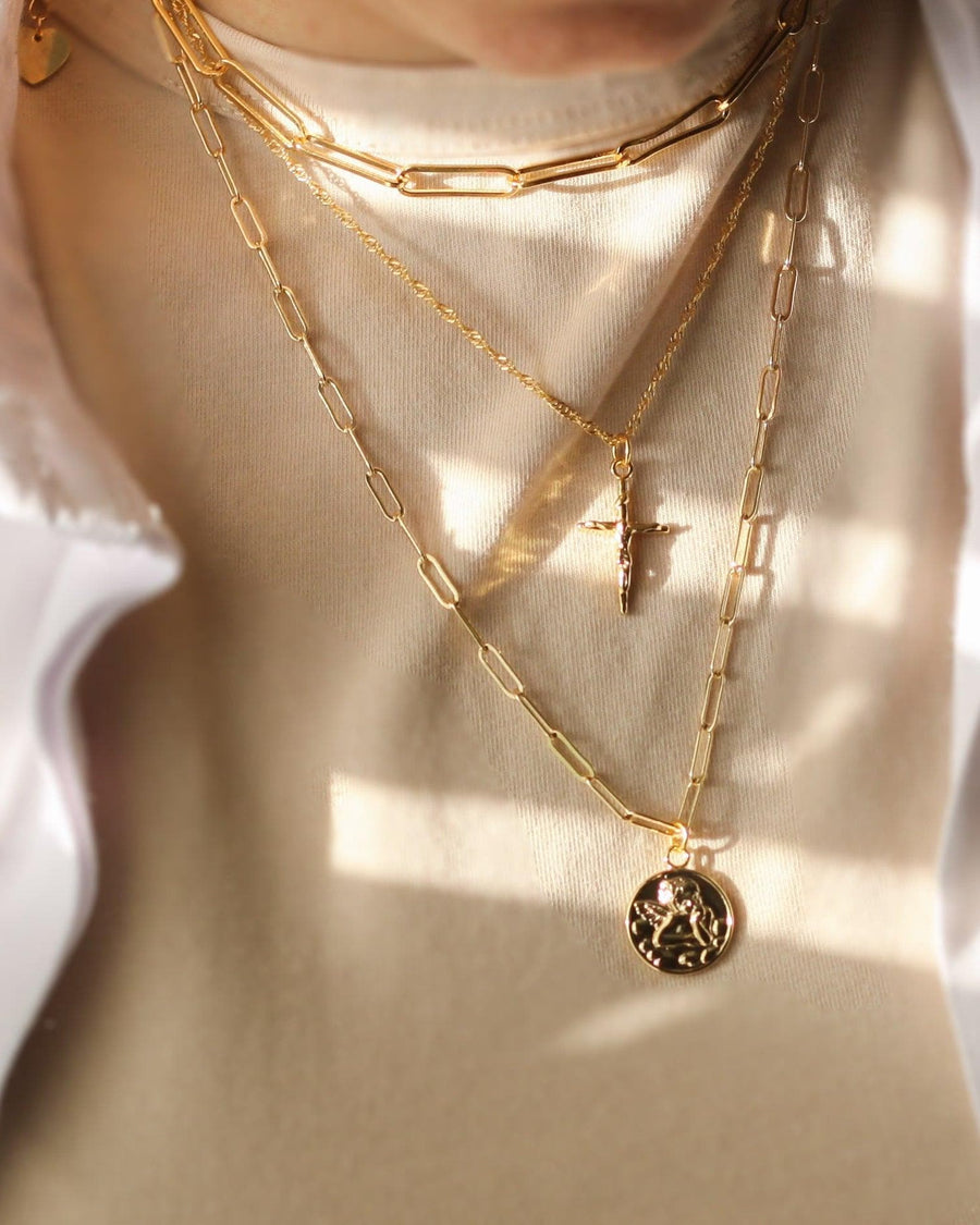 Pray Cross Necklace