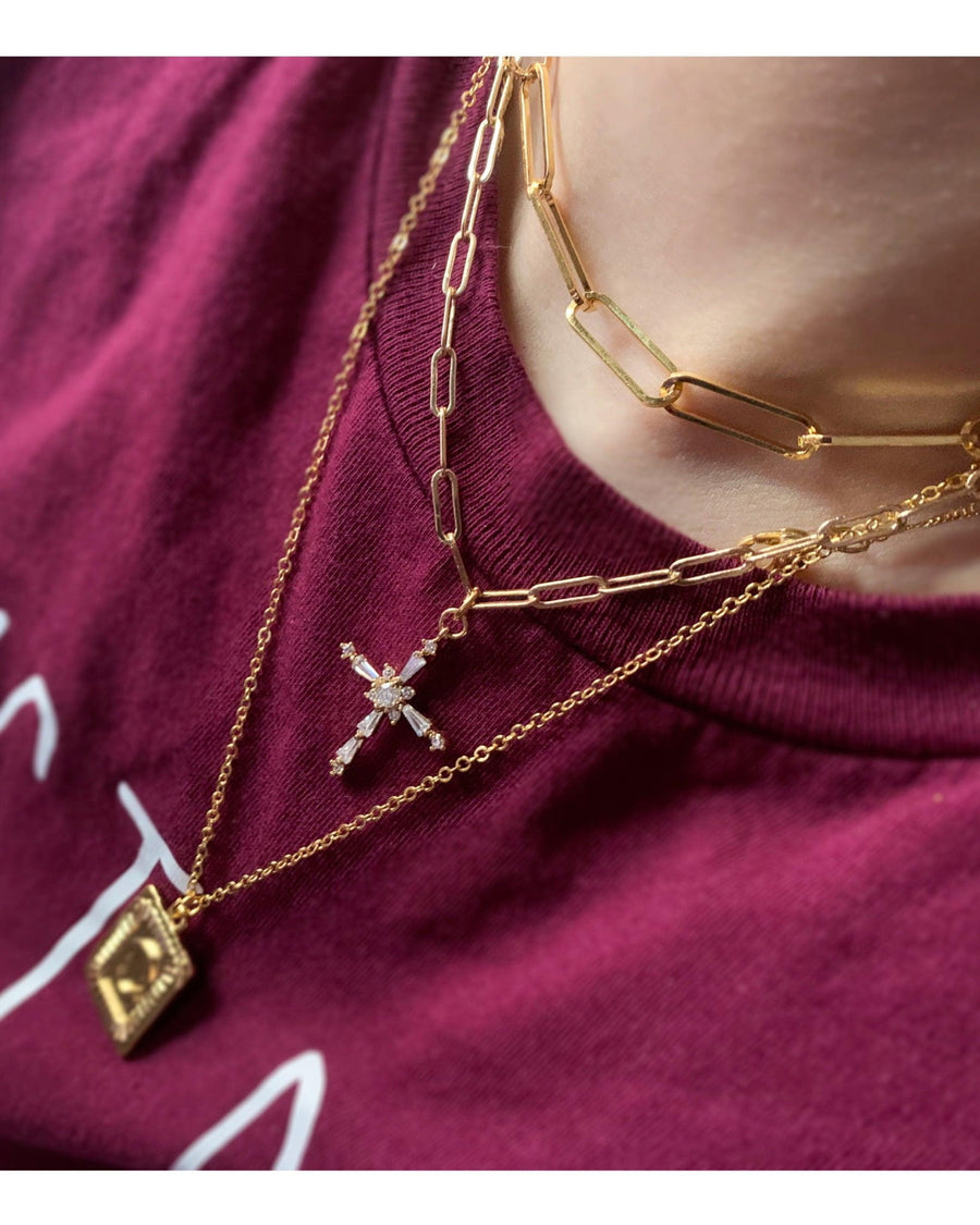 Pray Cross Necklace