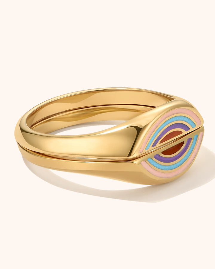 Rainbow Ring Set
