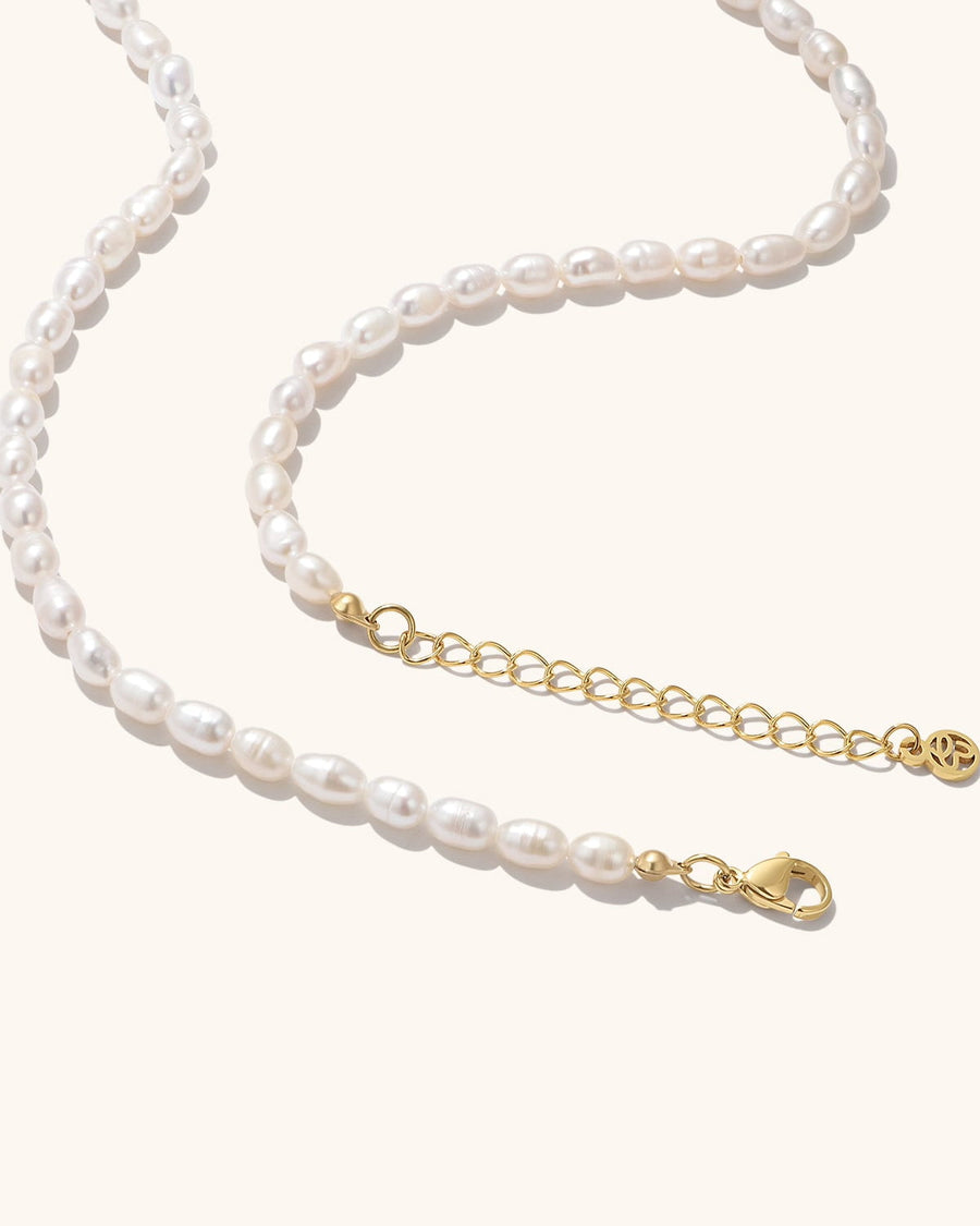 Old English Pearl Name Necklace