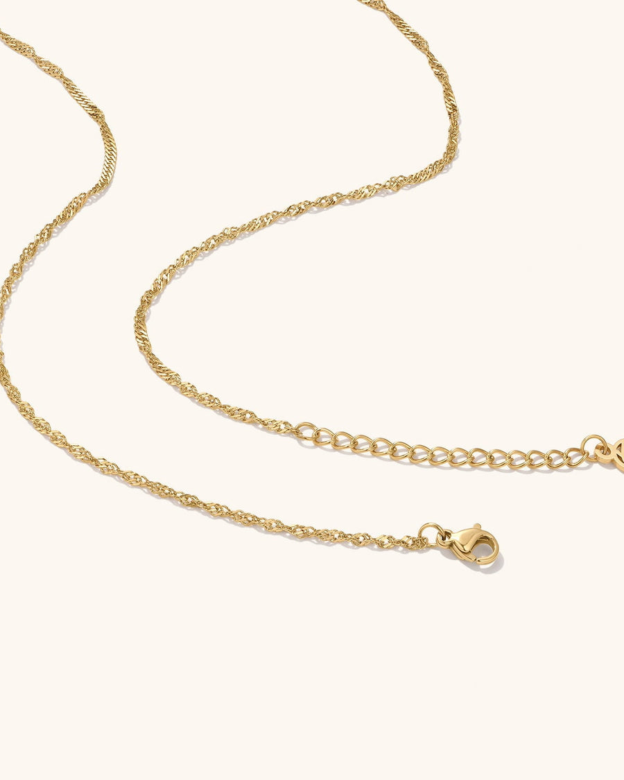 Baguette Birthstone Necklace