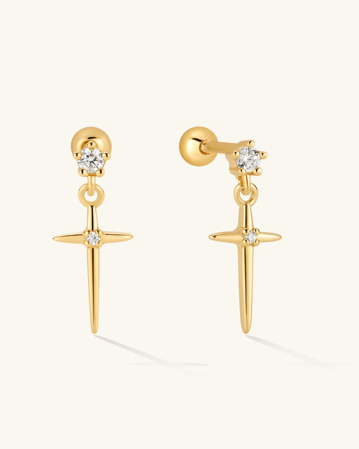 Cross Drop Studs