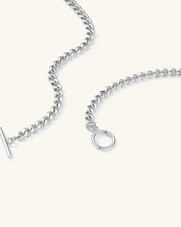 Bold Curb Toggle Chain Necklace
